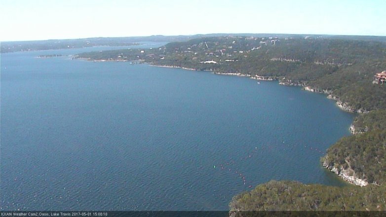 Lake Travis webcam, May 1, 2017 2:35 PM CT