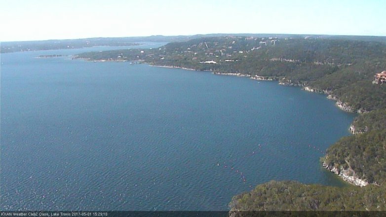 Lake Travis webcam, May 1, 2017 2:50 PM CT