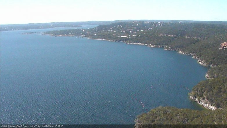 Lake Travis webcam, May 1, 2017 3:10 PM CT