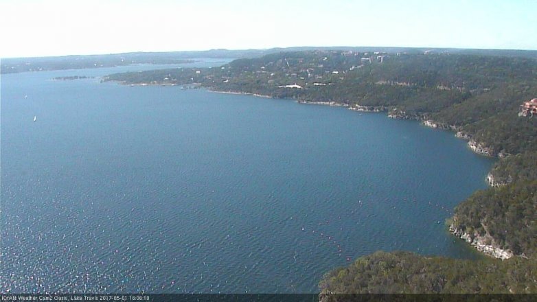 Lake Travis webcam, May 1, 2017 3:25 PM CT