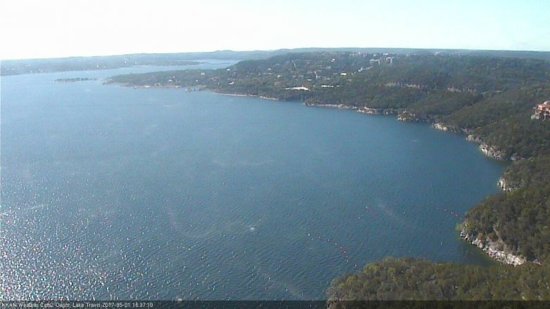 Lake Travis webcam, May 1, 2017 3:55 PM CT
