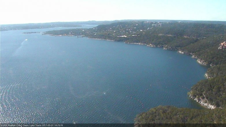 Lake Travis webcam, May 1, 2017 4:00 PM CT