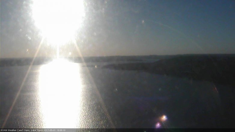 Lake Travis webcam, May 1, 2017 6:15 PM CT