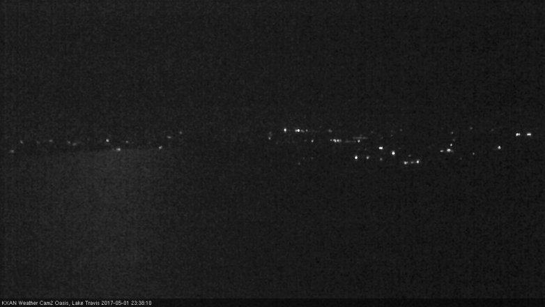 Lake Travis webcam, May 1, 2017 10:50 PM CT
