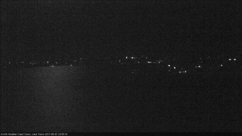 Lake Travis webcam, May 1, 2017 11:30 PM CT