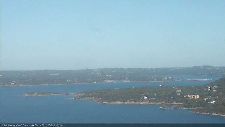 Lake Travis webcam, May 2, 2017 9:05 AM CT