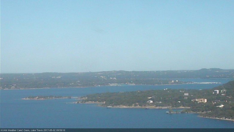 Lake Travis webcam, May 2, 2017 9:15 AM CT