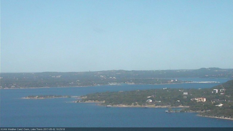 Lake Travis webcam, May 2, 2017 9:40 AM CT