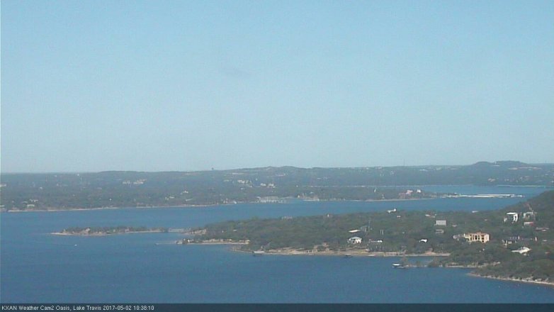 Lake Travis webcam, May 2, 2017 9:45 AM CT