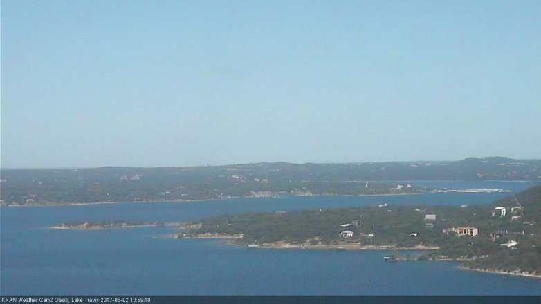 Lake Travis webcam, May 2, 2017 10:15 AM CT