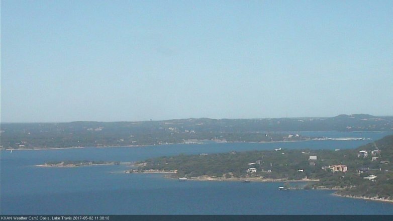 Lake Travis webcam, May 2, 2017 11:00 AM CT
