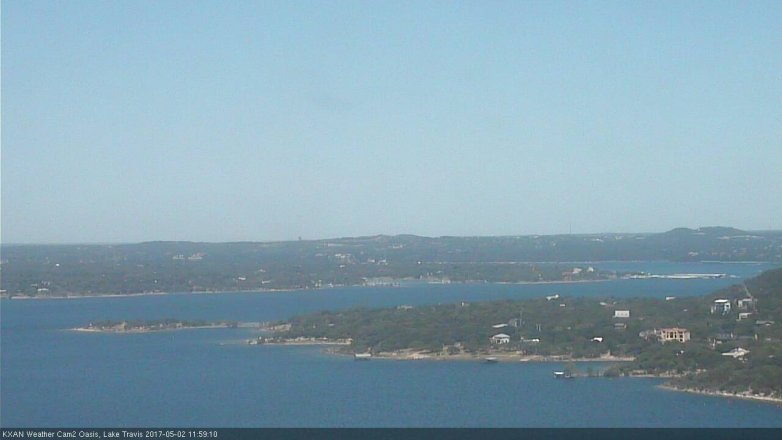 Lake Travis webcam, May 2, 2017 11:20 AM CT