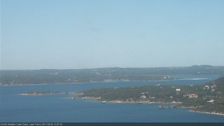 Lake Travis webcam, May 2, 2017 11:25 AM CT