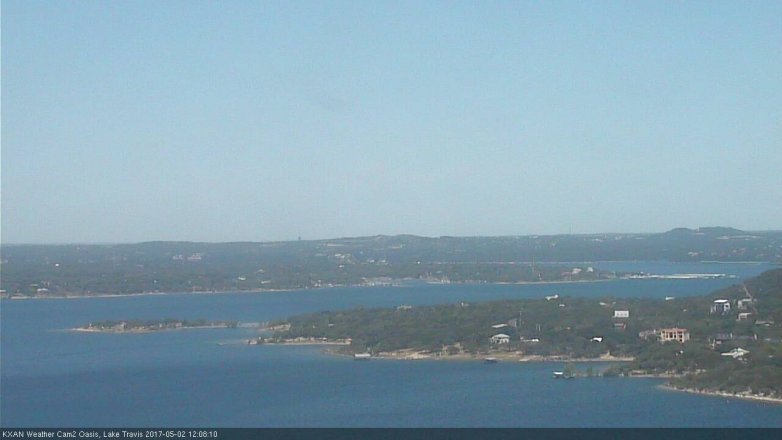 Lake Travis webcam, May 2, 2017 11:35 AM CT