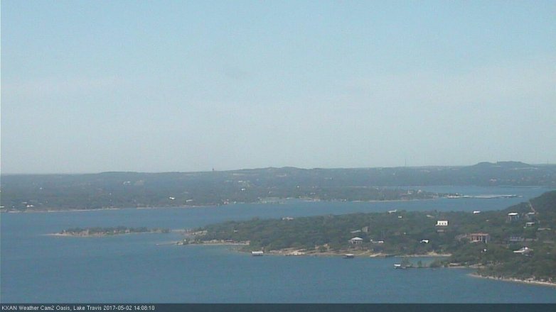 Lake Travis webcam, May 2, 2017 1:15 PM CT