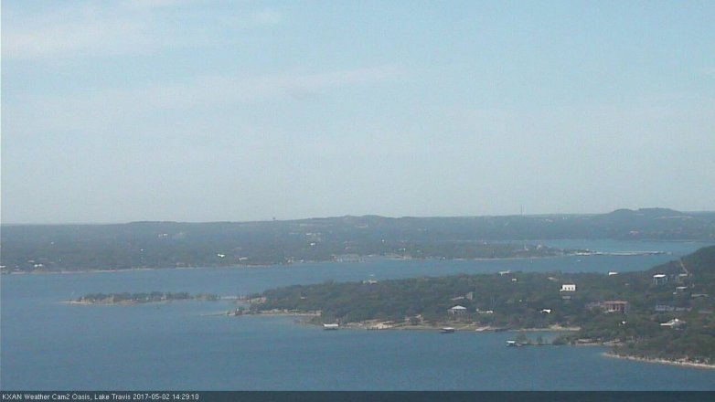 Lake Travis webcam, May 2, 2017 1:35 PM CT