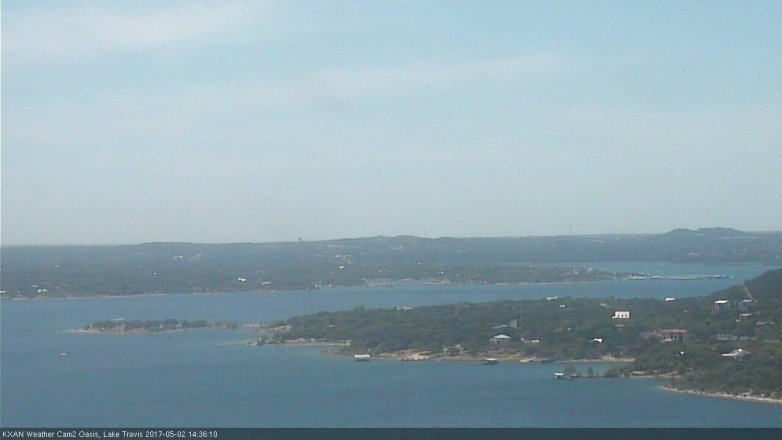 Lake Travis webcam, May 2, 2017 2:05 PM CT