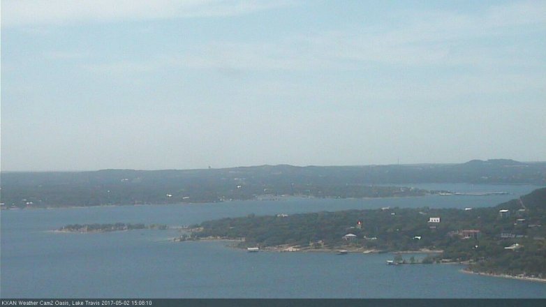 Lake Travis webcam, May 2, 2017 2:35 PM CT