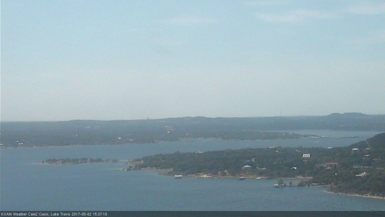 Lake Travis webcam, May 2, 2017 3:05 PM CT
