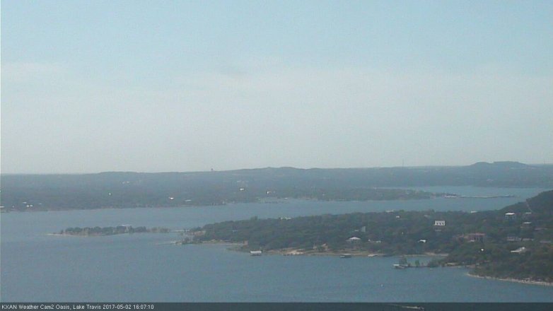 Lake Travis webcam, May 2, 2017 3:30 PM CT