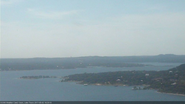 Lake Travis webcam, May 2, 2017 3:45 PM CT