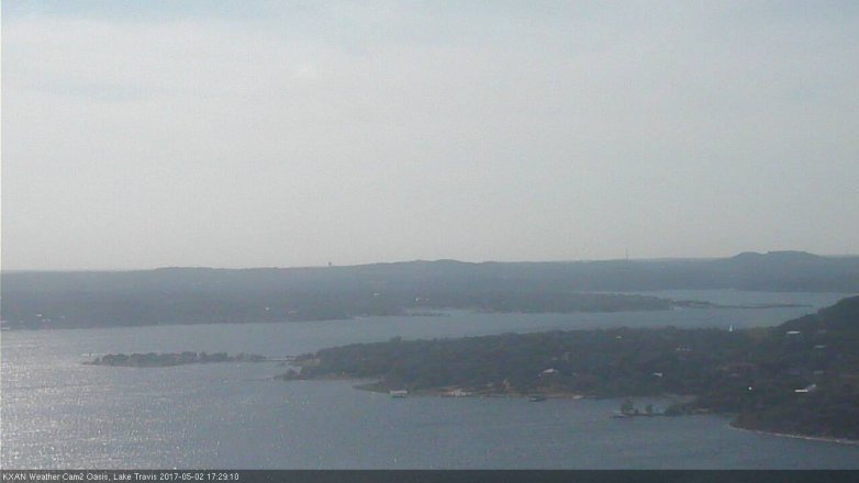 Lake Travis webcam, May 2, 2017 4:55 PM CT