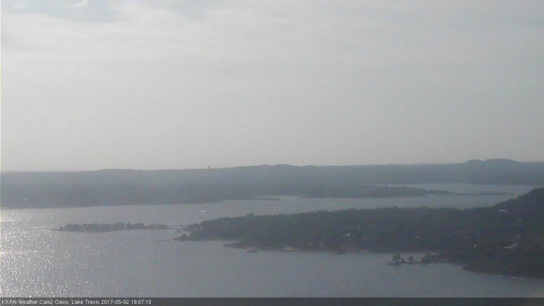 Lake Travis webcam, May 2, 2017 5:15 PM CT