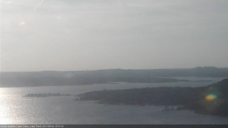 Lake Travis webcam, May 2, 2017 5:55 PM CT