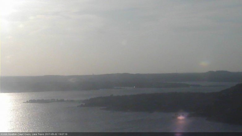 Lake Travis webcam, May 2, 2017 6:40 PM CT