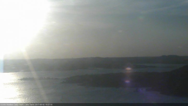 Lake Travis webcam, May 2, 2017 6:55 PM CT