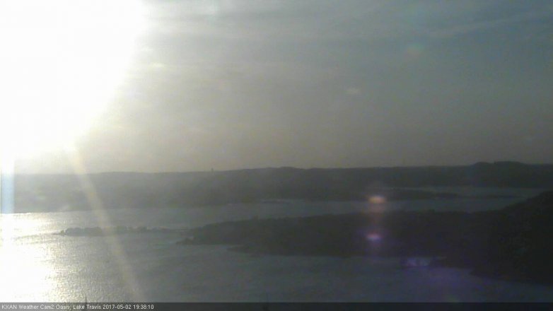 Lake Travis webcam, May 2, 2017 7:05 PM CT