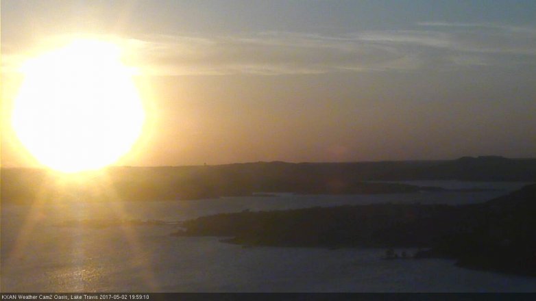 Lake Travis webcam, May 2, 2017 7:30 PM CT