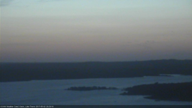 Lake Travis webcam, May 2, 2017 7:40 PM CT
