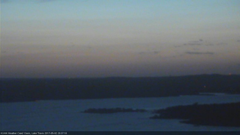 Lake Travis webcam, May 2, 2017 8:00 PM CT