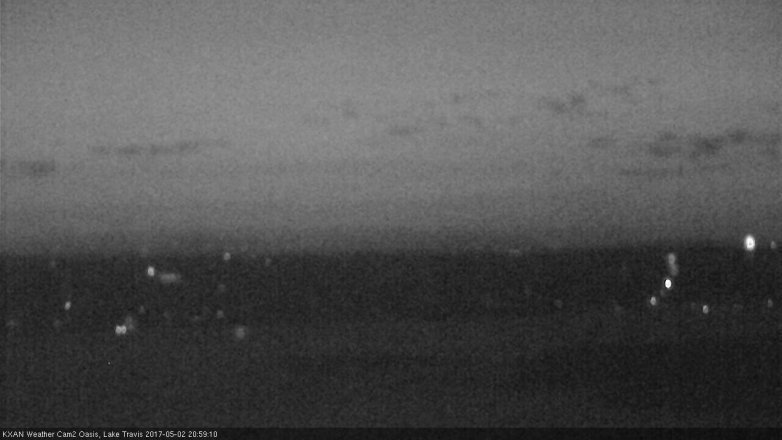 Lake Travis webcam, May 2, 2017 8:20 PM CT