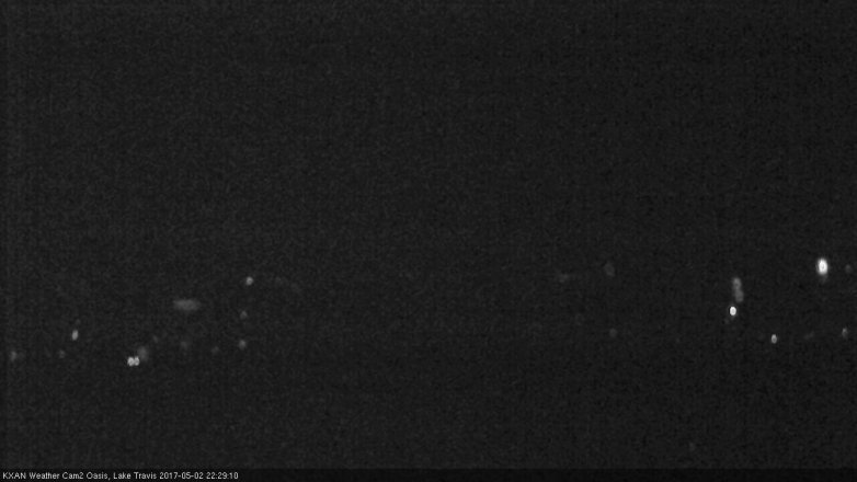 Lake Travis webcam, May 2, 2017 9:50 PM CT