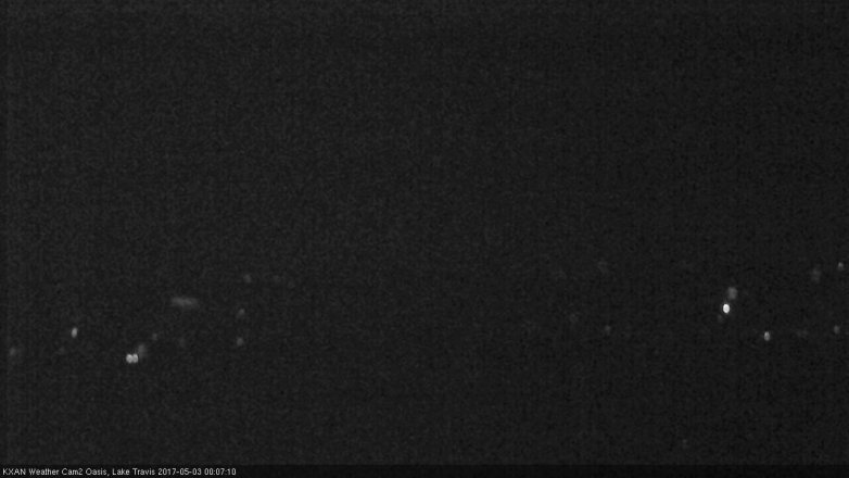 Lake Travis webcam, May 2, 2017 11:30 PM CT