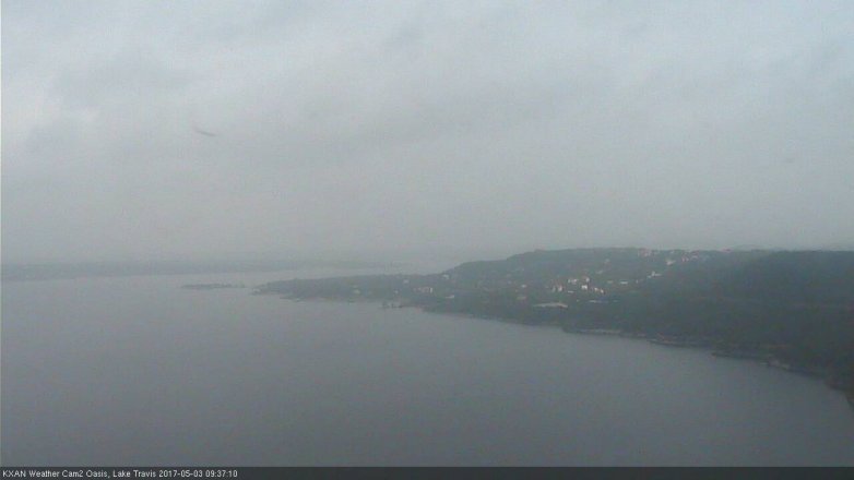 Lake Travis webcam, May 3, 2017 9:00 AM CT