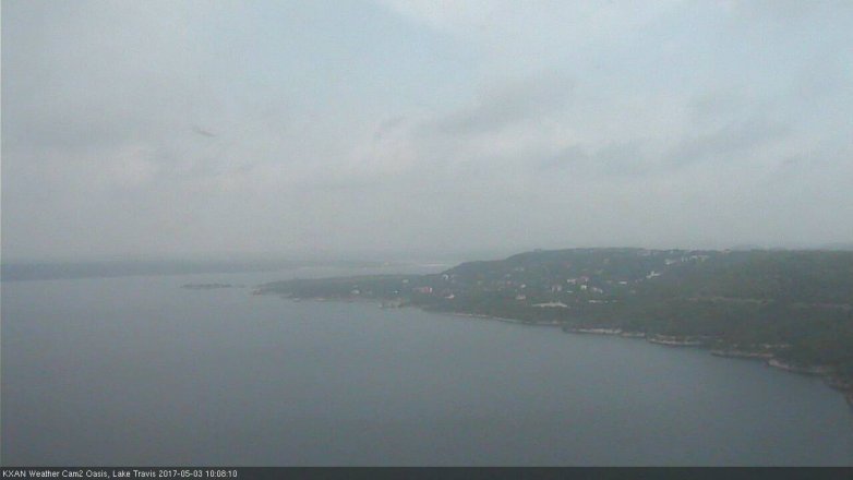 Lake Travis webcam, May 3, 2017 9:25 AM CT