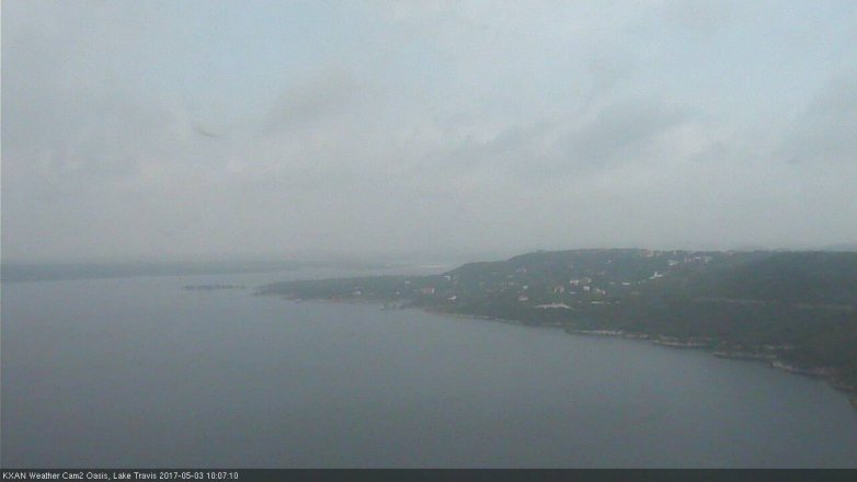 Lake Travis webcam, May 3, 2017 9:30 AM CT