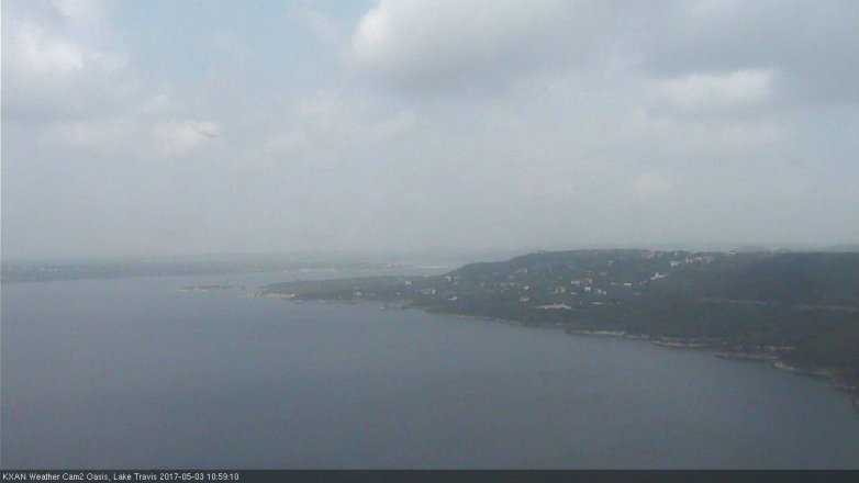 Lake Travis webcam, May 3, 2017 10:10 AM CT