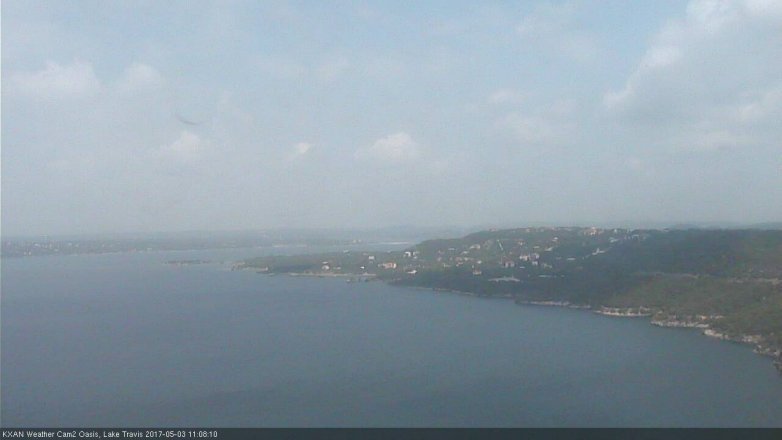 Lake Travis webcam, May 3, 2017 10:25 AM CT