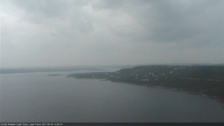 Lake Travis webcam, May 3, 2017 11:15 AM CT