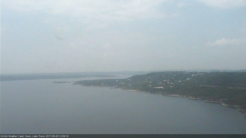 Lake Travis webcam, May 3, 2017 12:20 PM CT