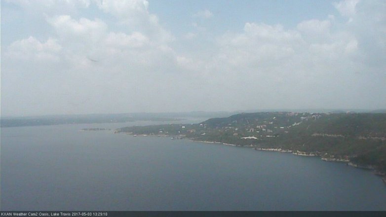 Lake Travis webcam, May 3, 2017 12:40 PM CT