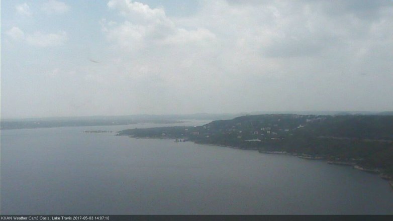 Lake Travis webcam, May 3, 2017 1:30 PM CT
