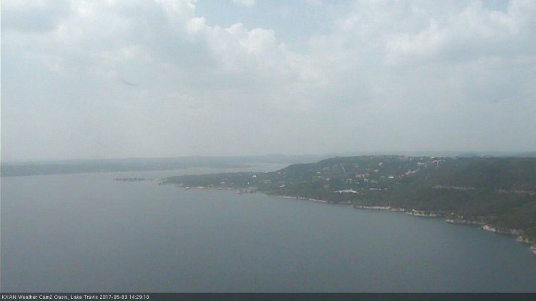 Lake Travis webcam, May 3, 2017 1:35 PM CT