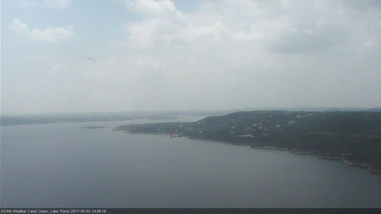 Lake Travis webcam, May 3, 2017 1:40 PM CT