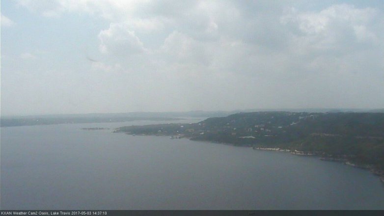 Lake Travis webcam, May 3, 2017 2:00 PM CT