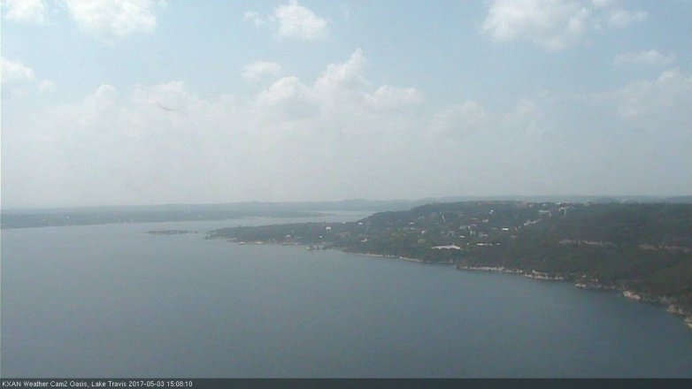 Lake Travis webcam, May 3, 2017 2:30 PM CT